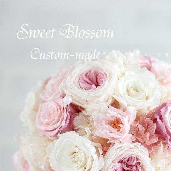 【アーティフィシャルフラワー】K様オーダーメイドのクラッチブーケ