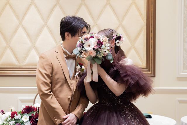 ニュアンスカラーのブーケ